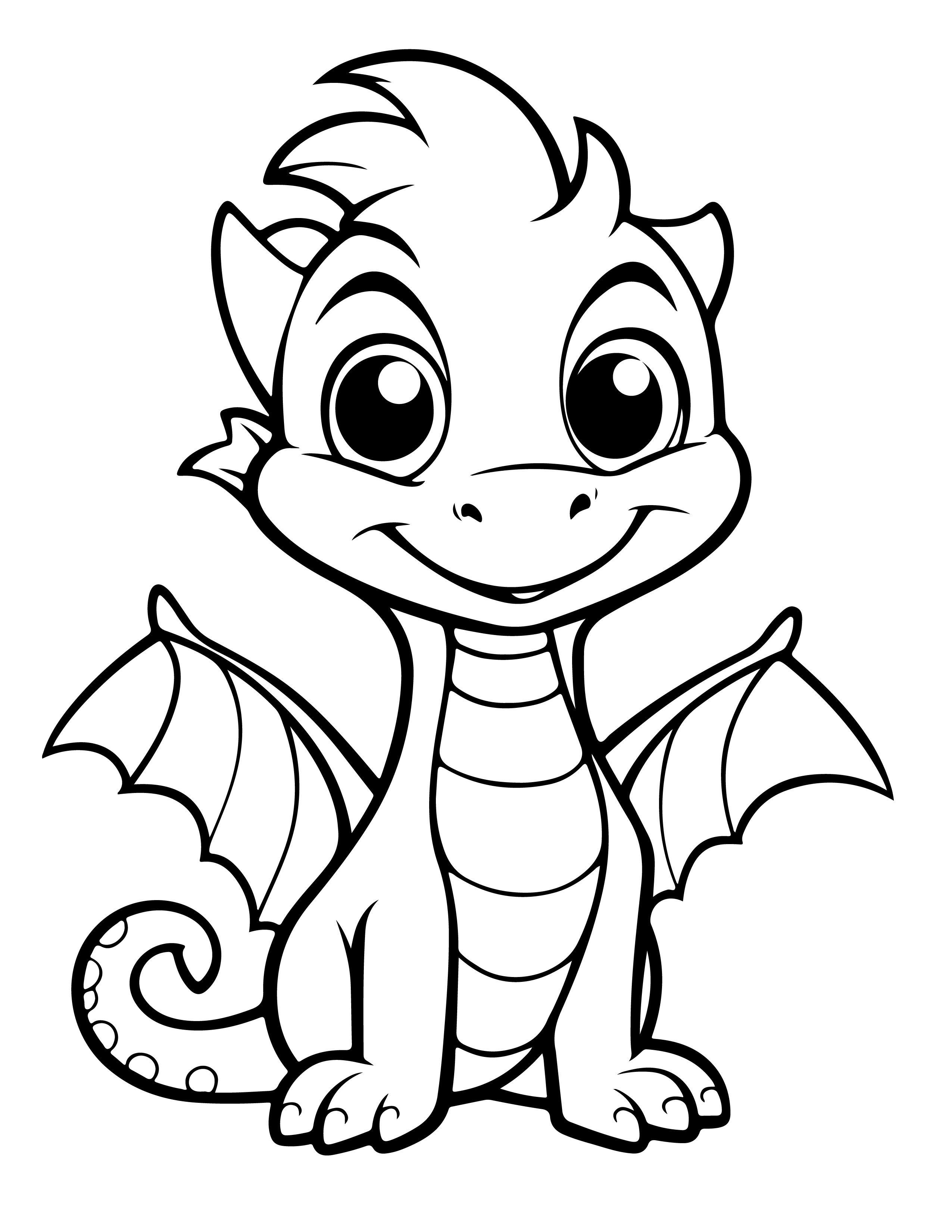 Dragões para colorir – Desenhos fantásticos e mitológicos para imprimir gratis