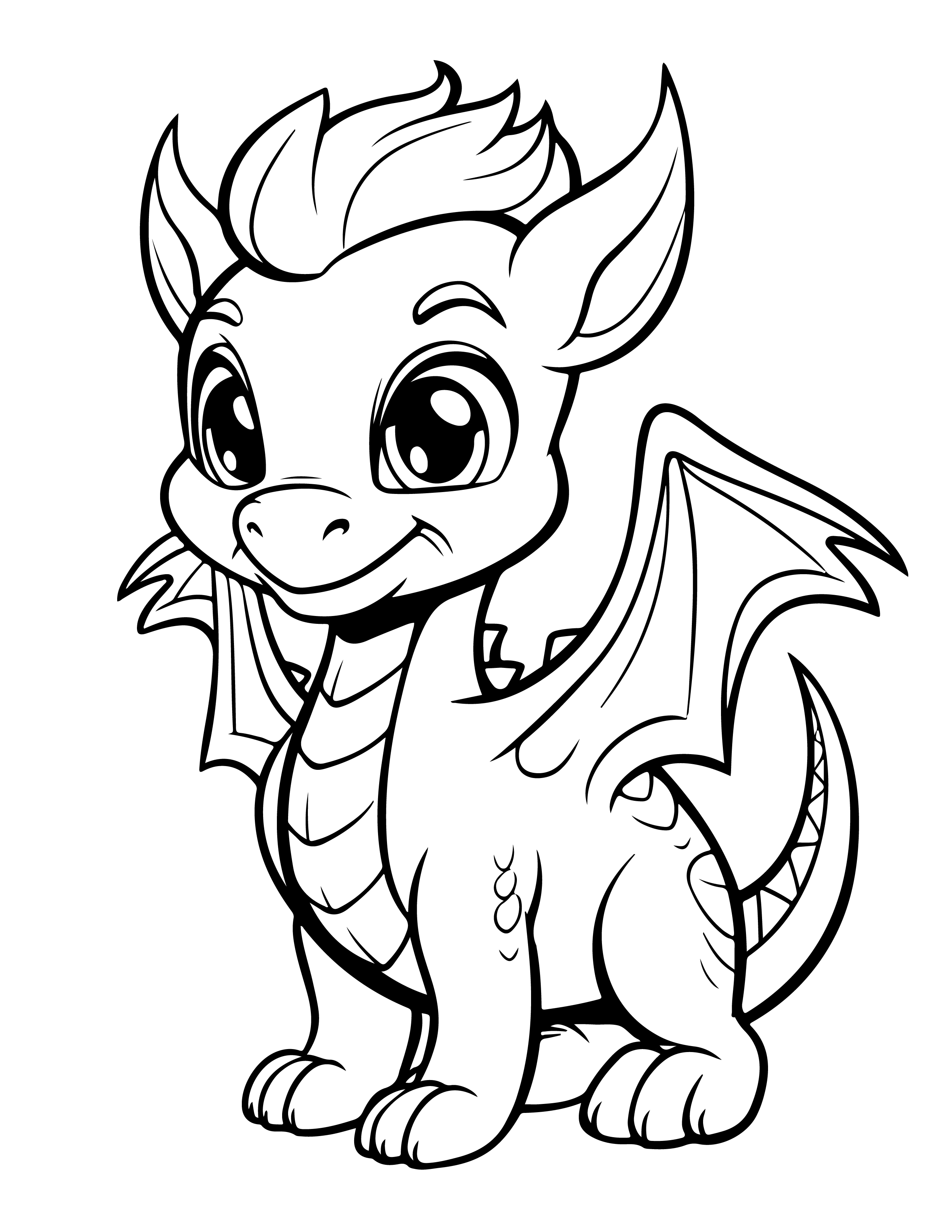 Dragões para colorir – Desenhos fantásticos e mitológicos para imprimir gratis