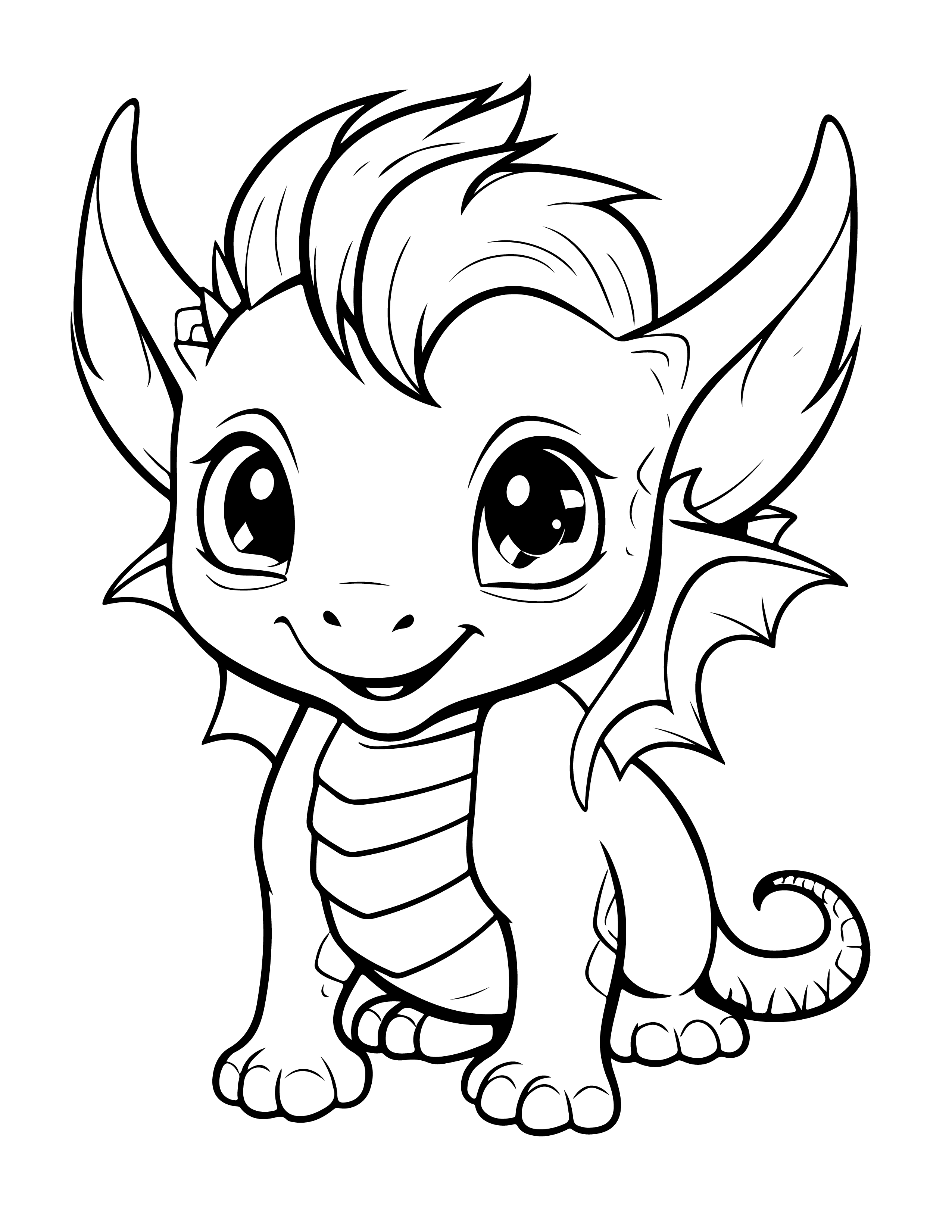 Dragões para colorir – Desenhos fantásticos e mitológicos para imprimir gratis