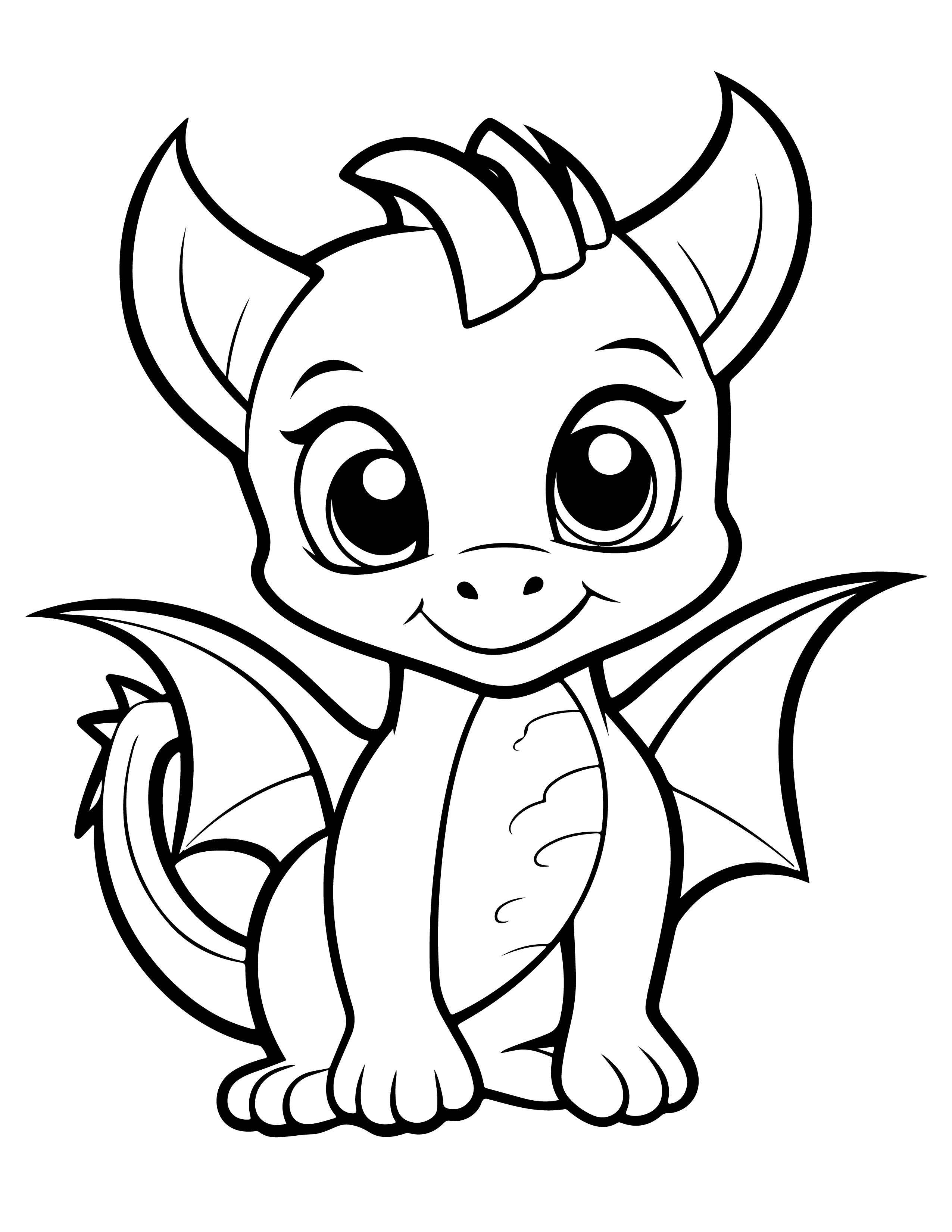 Dragões para colorir – Desenhos fantásticos e mitológicos para imprimir gratis