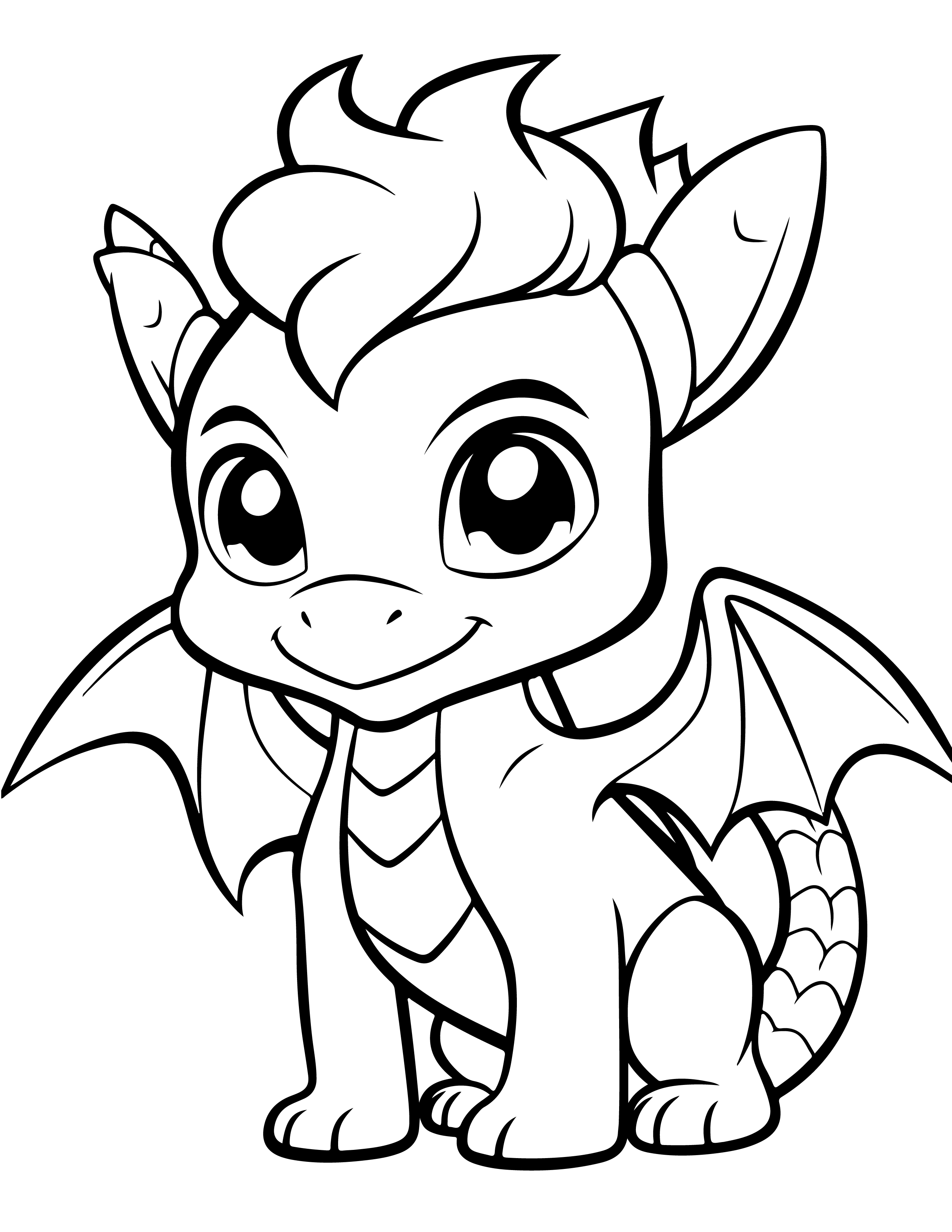 Dragões para colorir – Desenhos fantásticos e mitológicos para imprimir gratis