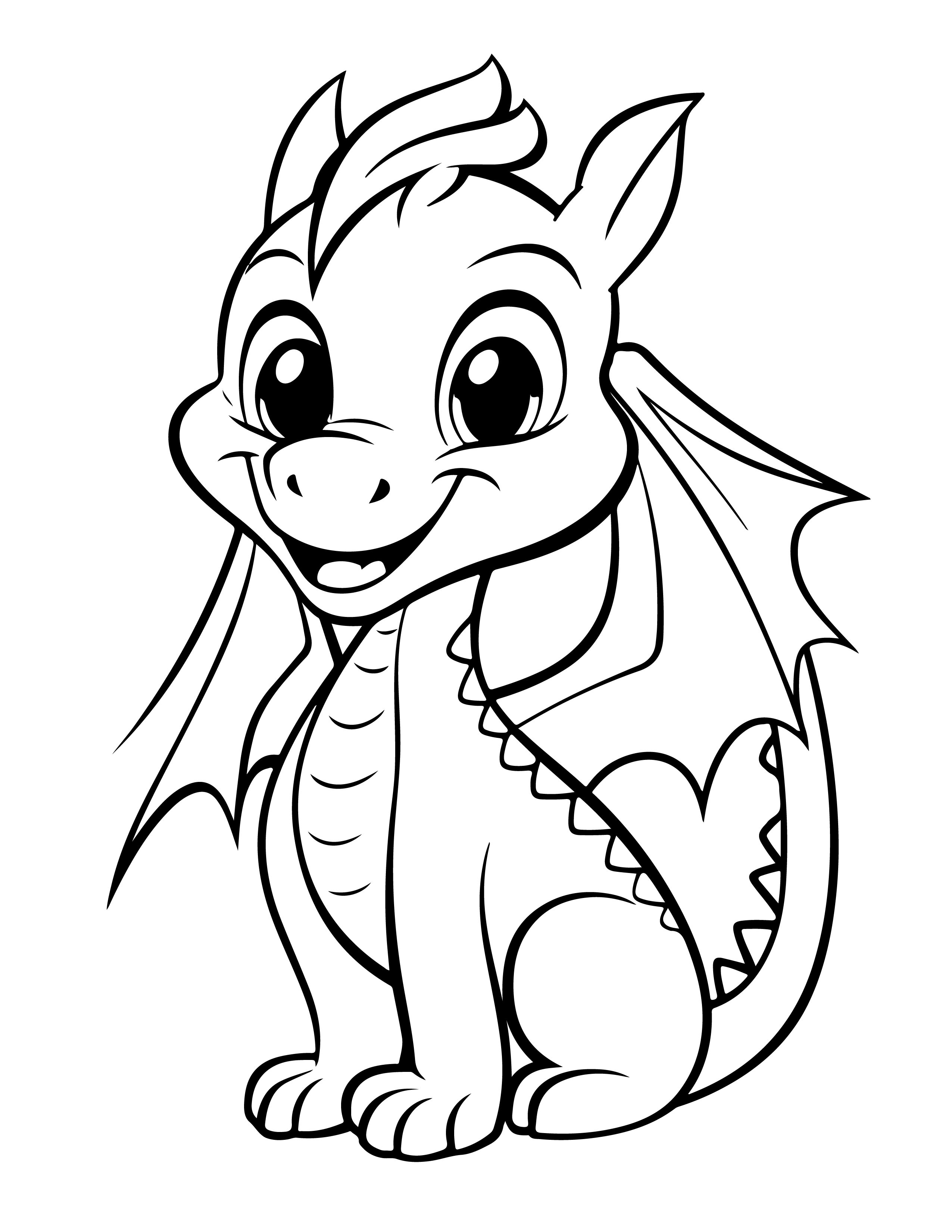 Dragões para colorir – Desenhos fantásticos e mitológicos para imprimir gratis