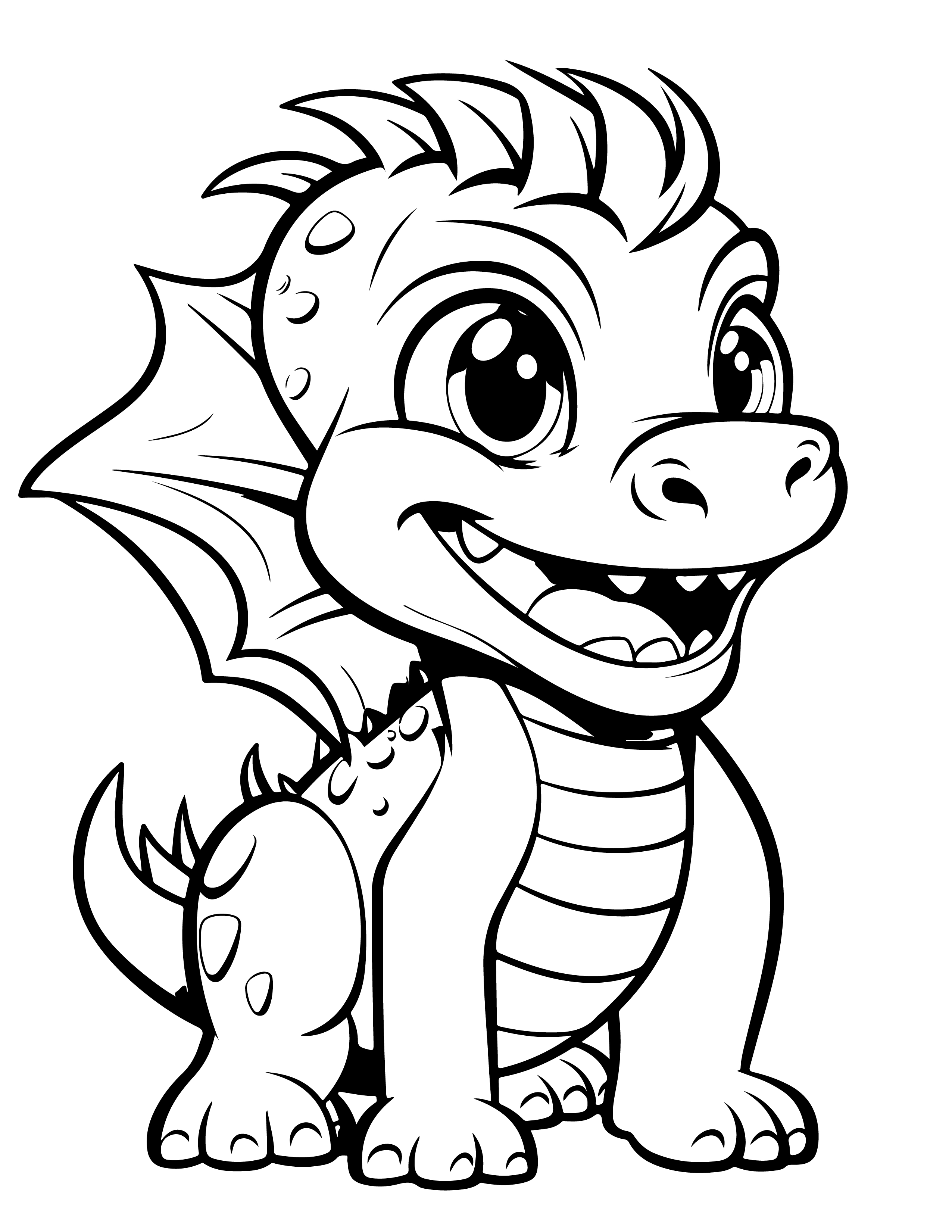 Dragões para colorir – Desenhos fantásticos e mitológicos para imprimir gratis