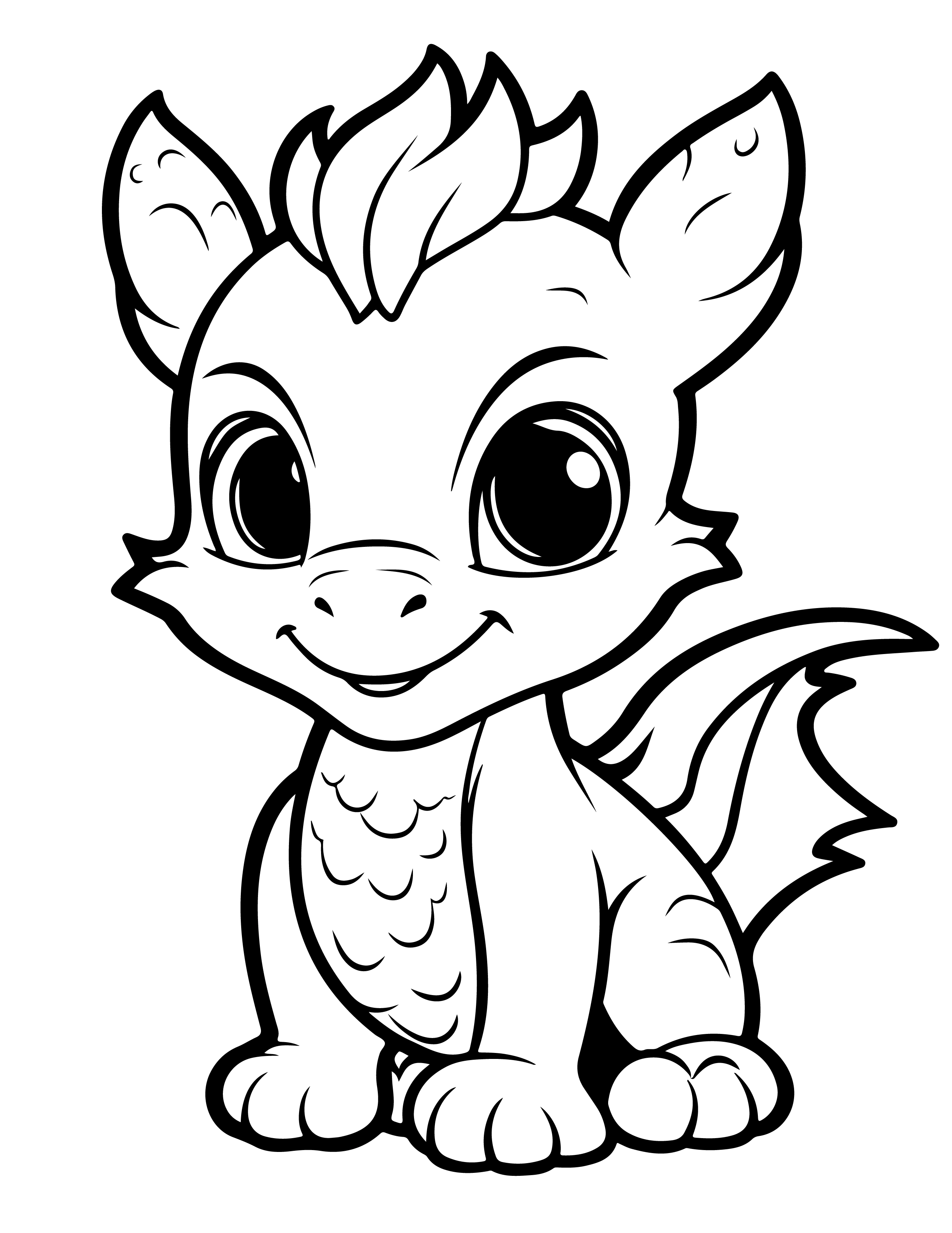 Dragões para colorir – Desenhos fantásticos e mitológicos para imprimir gratis