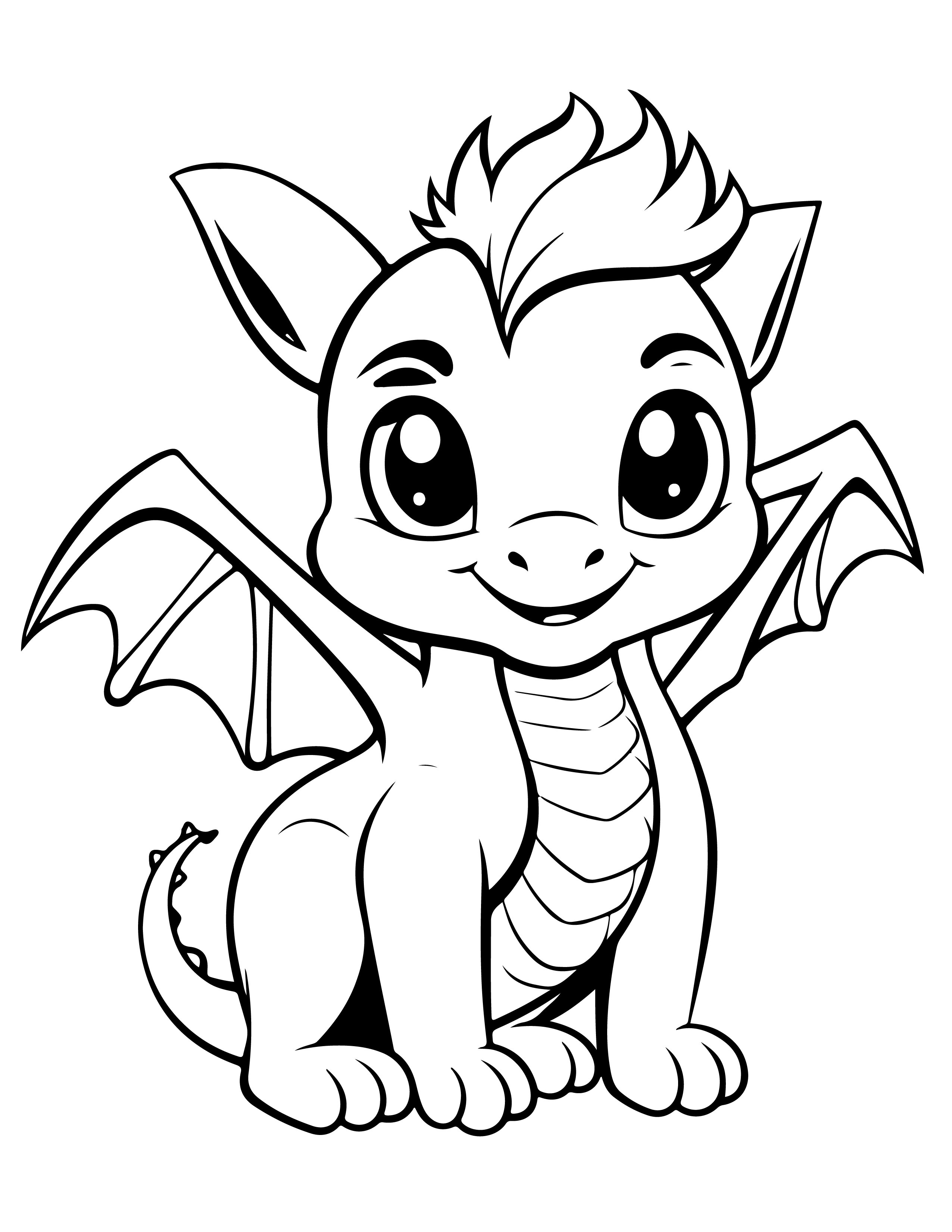 Dragões para colorir – Desenhos fantásticos e mitológicos para imprimir gratis