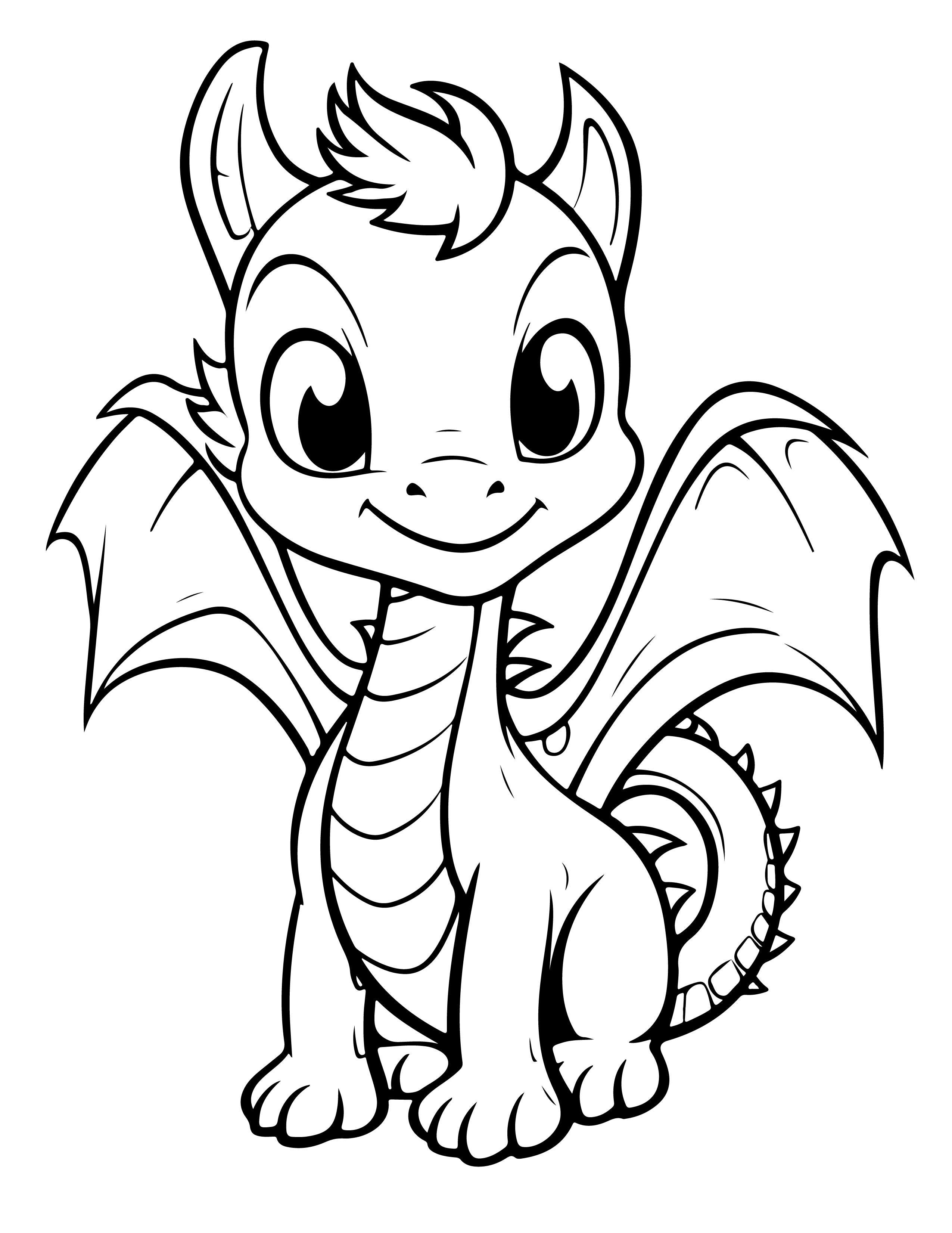 Dragões para colorir – Desenhos fantásticos e mitológicos para imprimir gratis