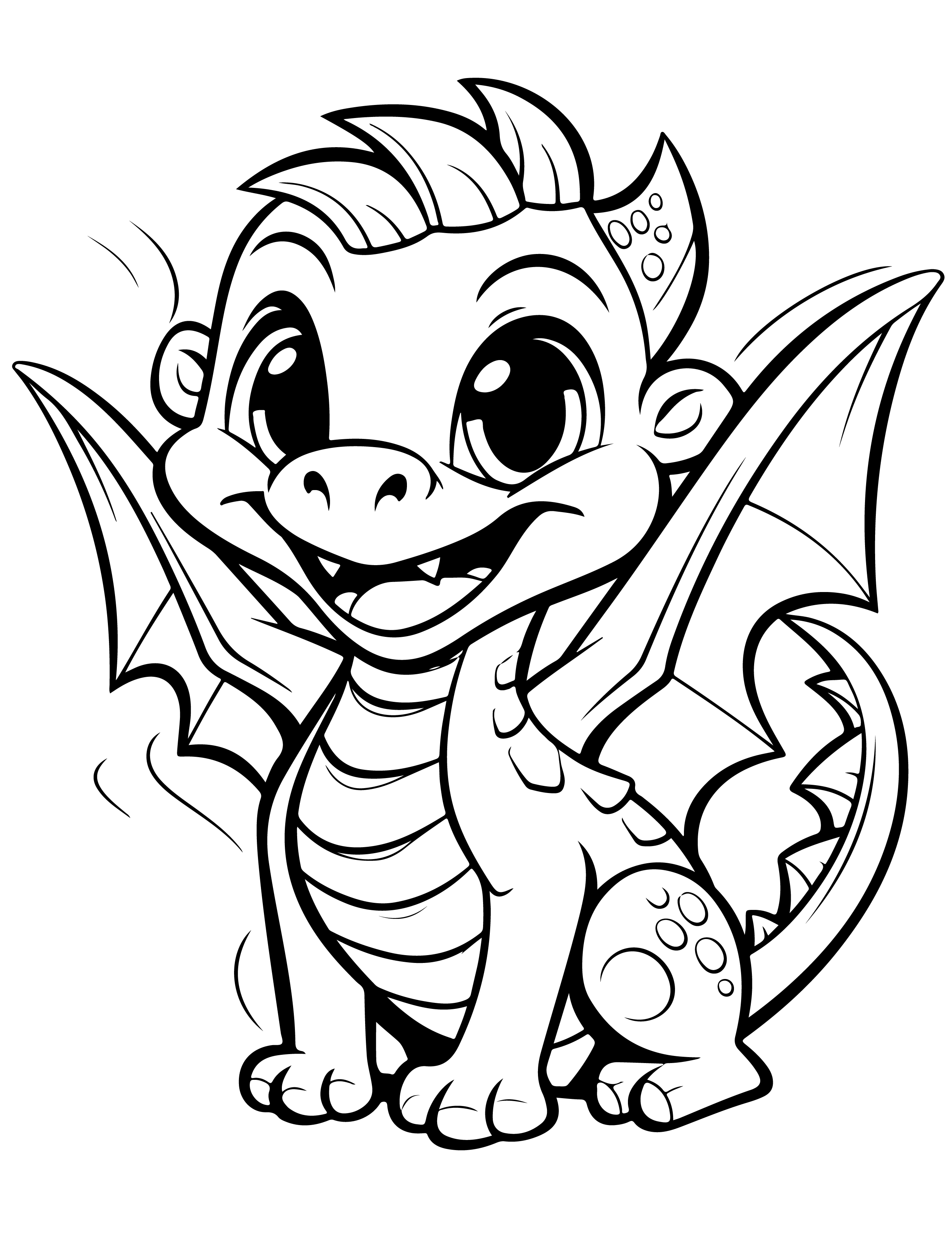 Dragões para colorir – Desenhos fantásticos e mitológicos para imprimir gratis