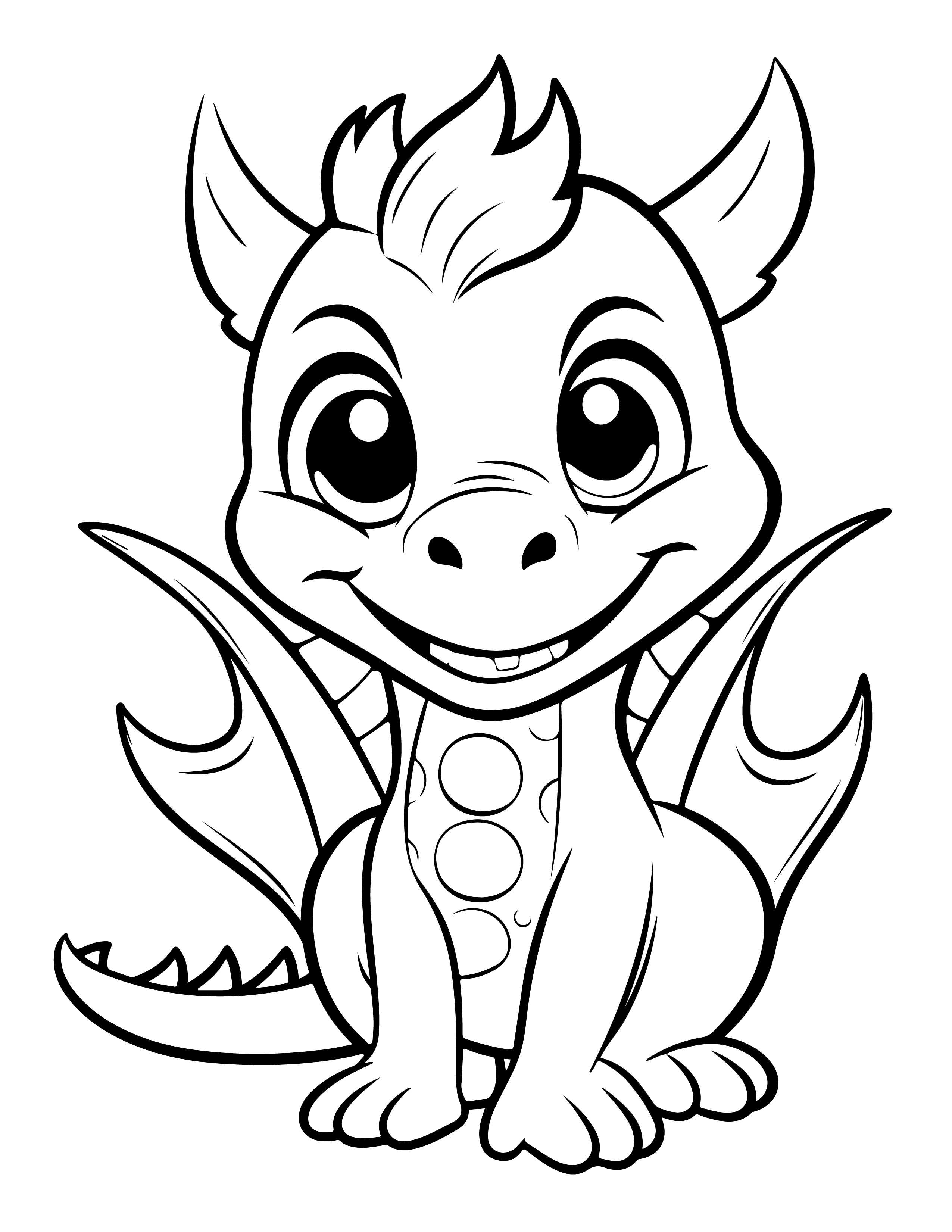 Dragões para colorir – Desenhos fantásticos e mitológicos para imprimir gratis