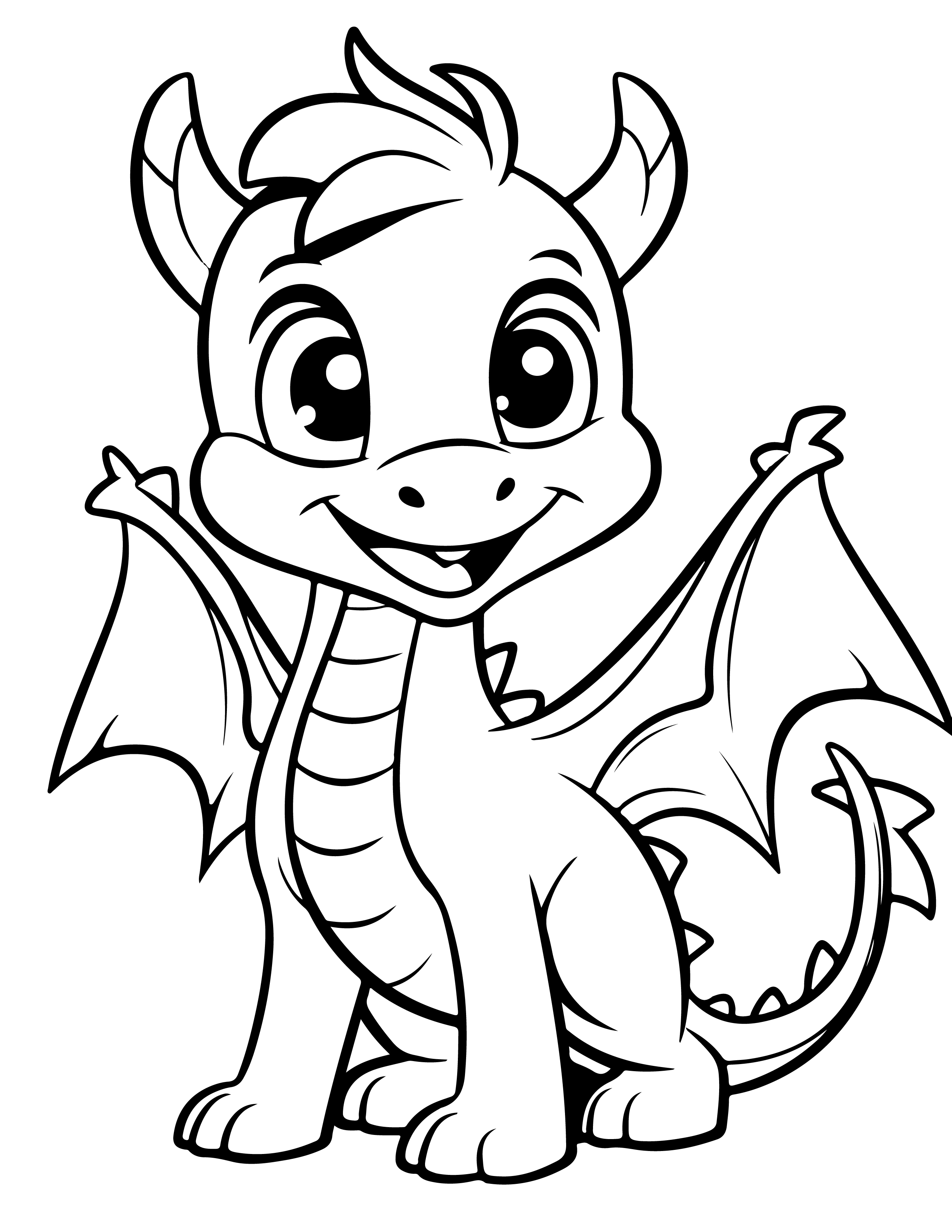 Dragões para colorir – Desenhos fantásticos e mitológicos para imprimir gratis