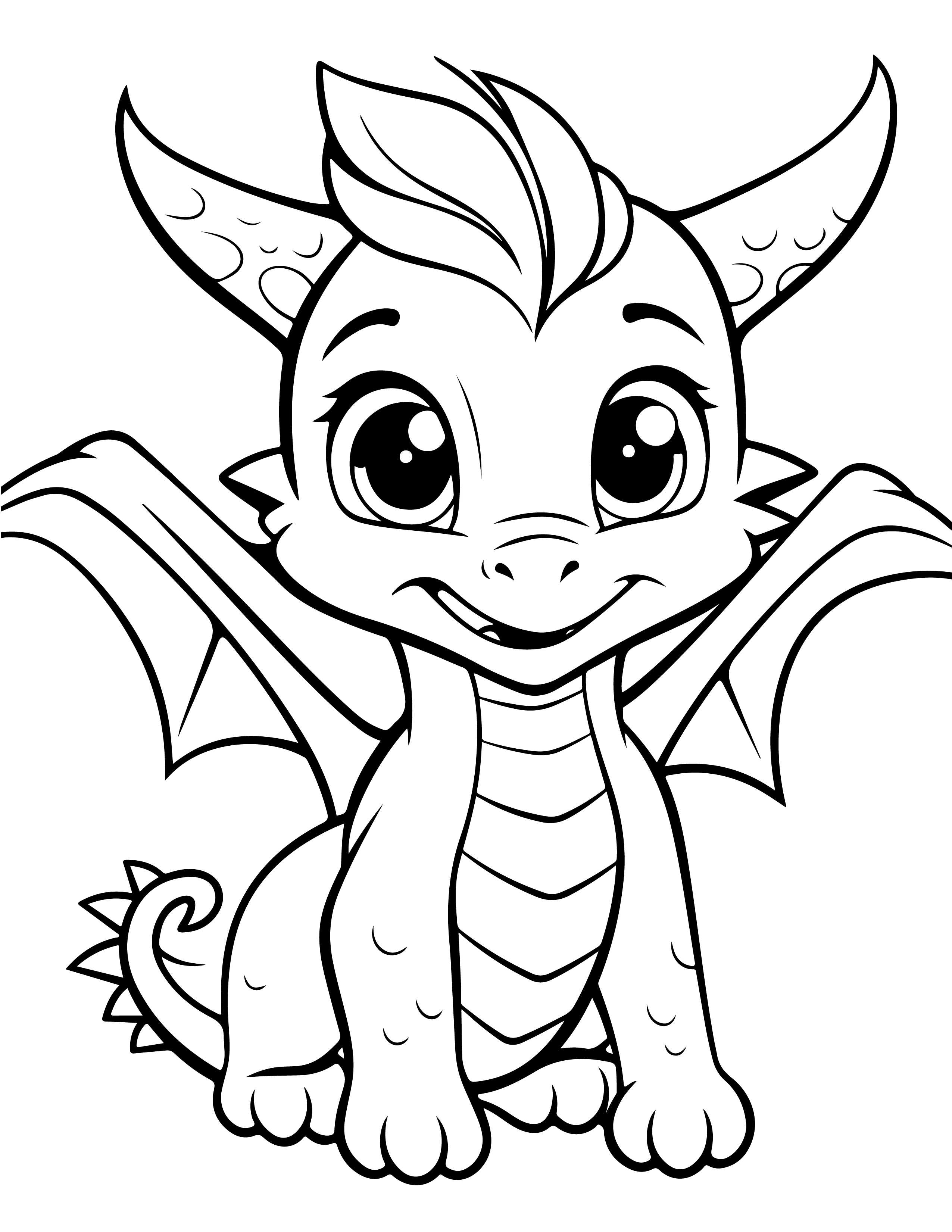 Dragões para colorir – Desenhos fantásticos e mitológicos para imprimir gratis