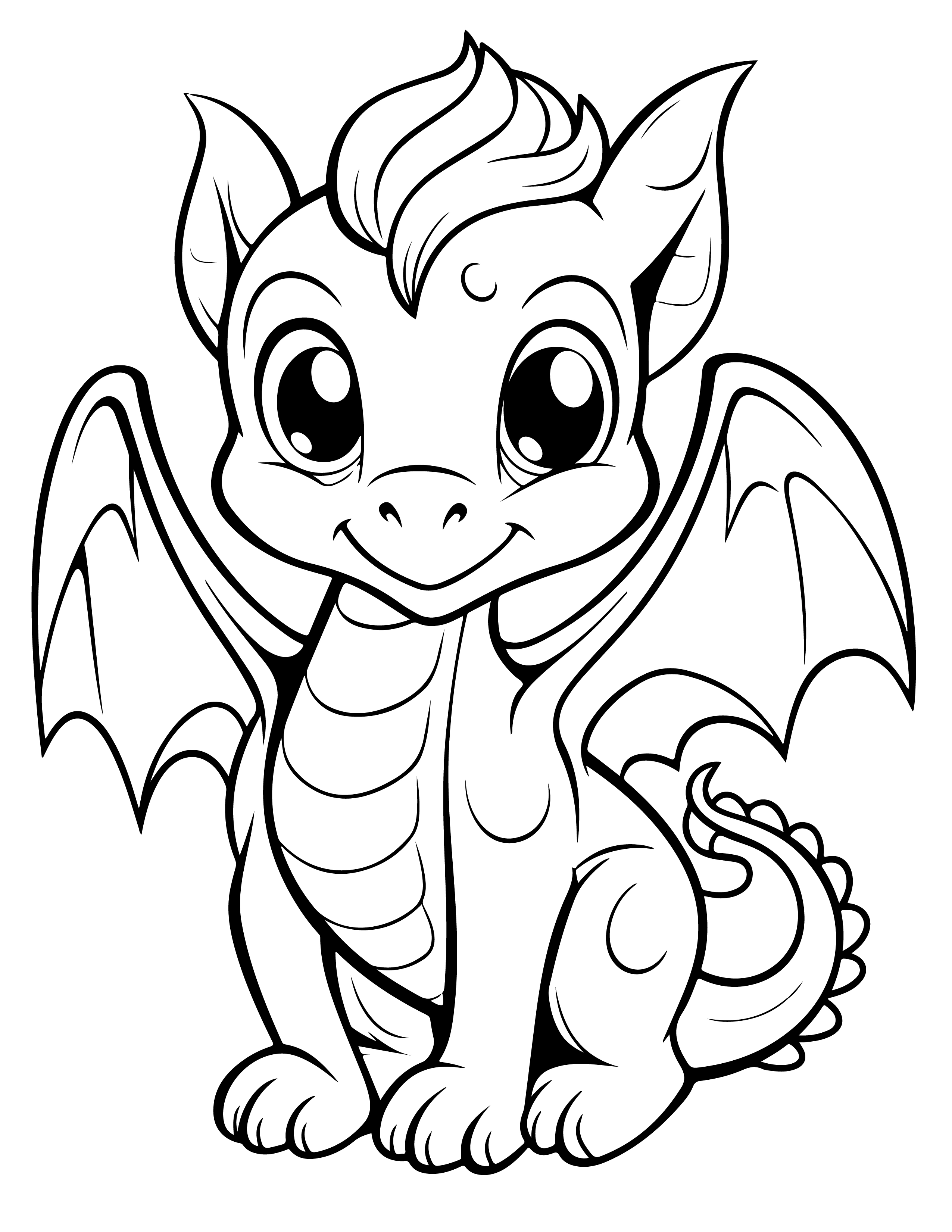 Dragões para colorir – Desenhos fantásticos e mitológicos para imprimir gratis