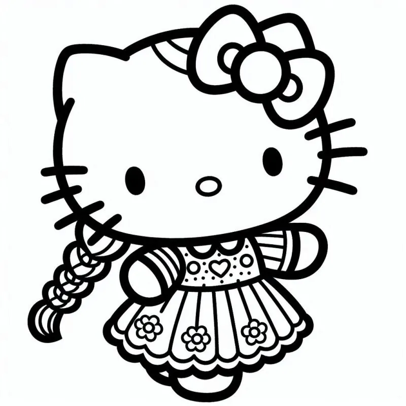 Desenho da coleção Hello Kitty