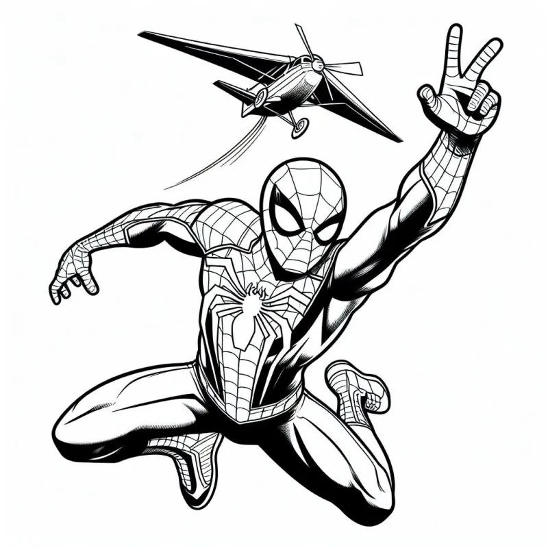 Desenho da coleção Homem-Aranha