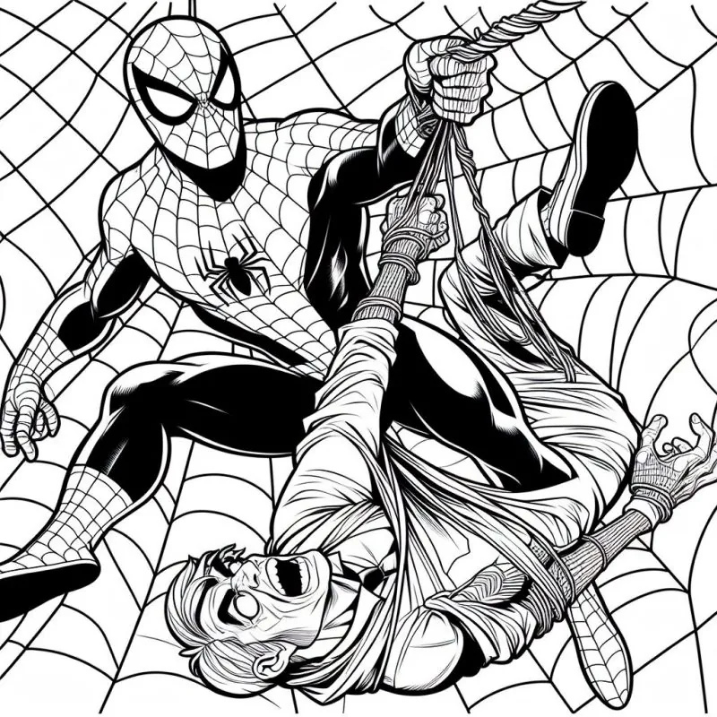 Desenho da coleção Homem-Aranha