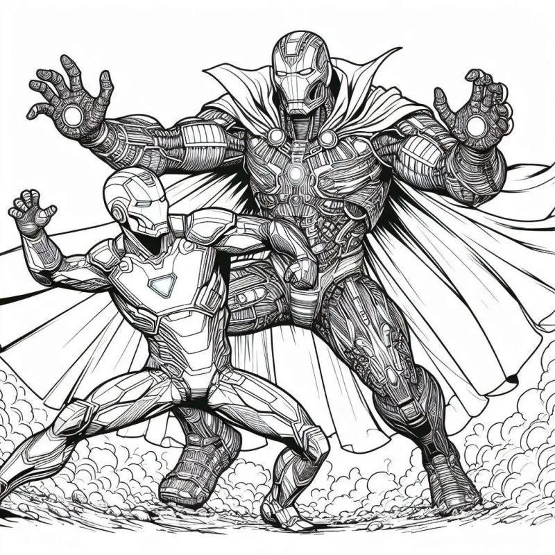 Desenho da coleção Homem de Ferro