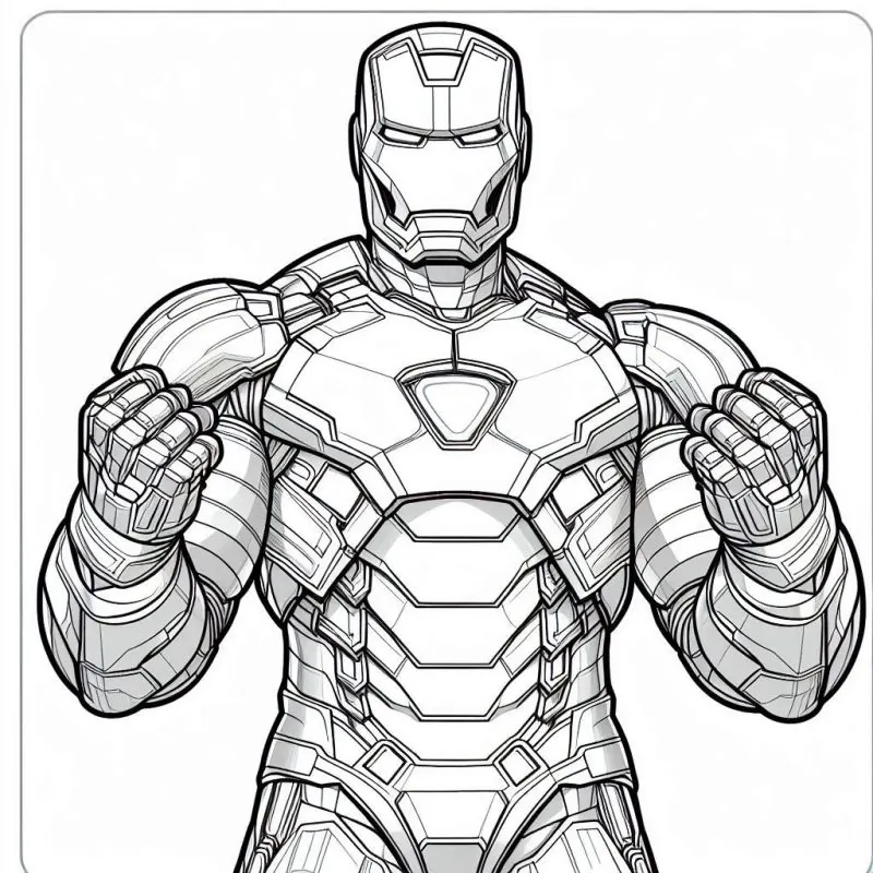 Desenho da coleção Homem de Ferro