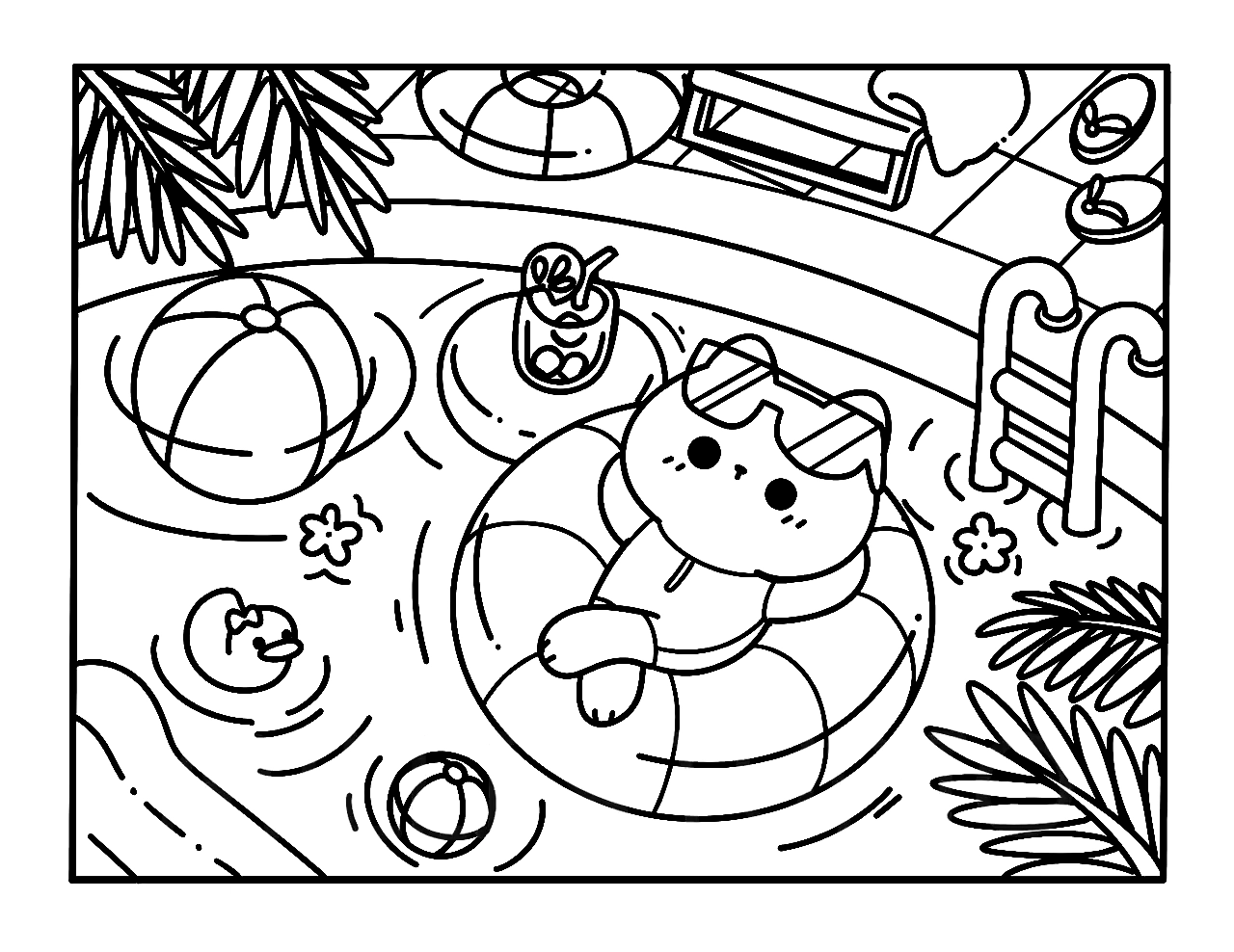 Kawaii Cozy para colorir – Desenhos fofos e aconchegantes para imprimir grátis