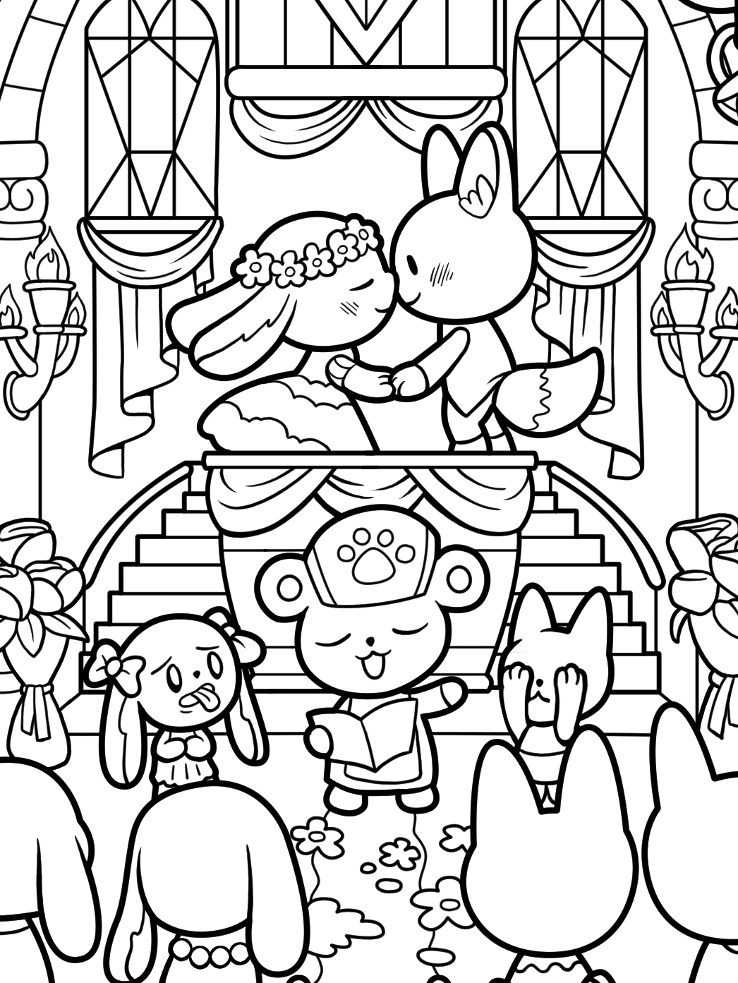 Kawaii Town – Jade Summer para colorir – Desenhos fofos para imprimir grátis