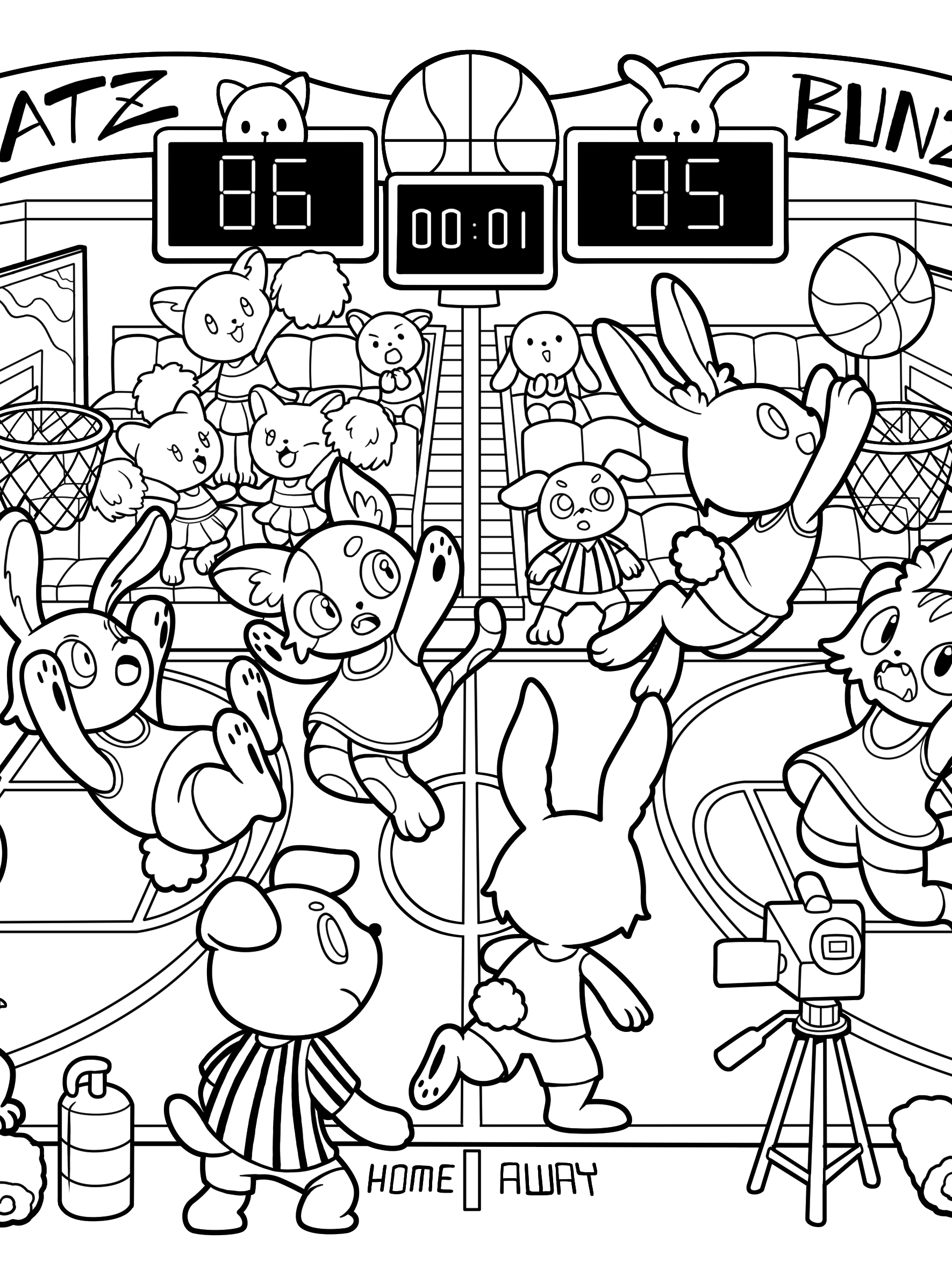 Kawaii Town – Jade Summer para colorir – Desenhos fofos para imprimir grátis