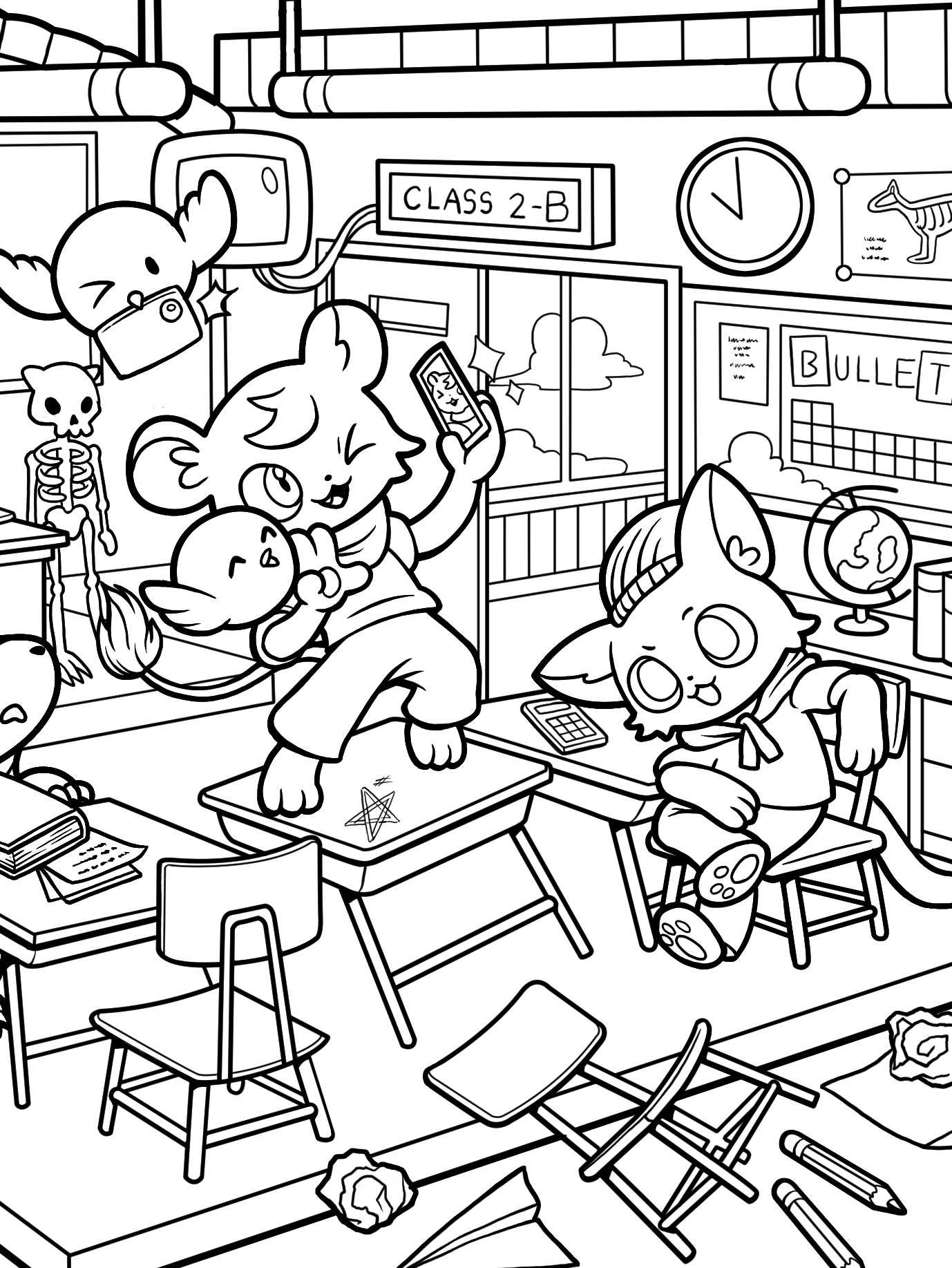 Desenho da coleção Kawaii Town – Jade Summer