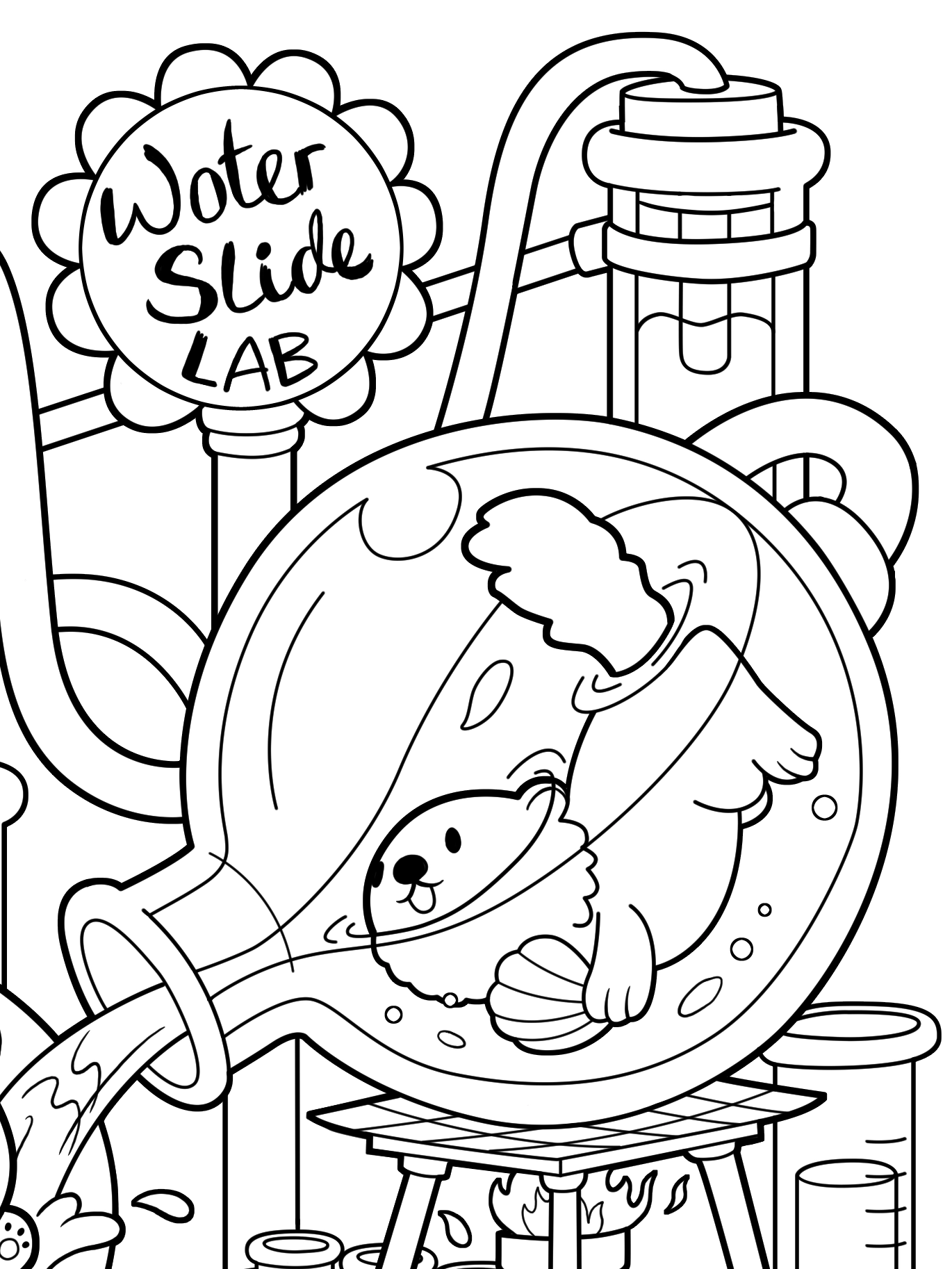 Kawaii Town – Jade Summer para colorir – Desenhos fofos para imprimir grátis