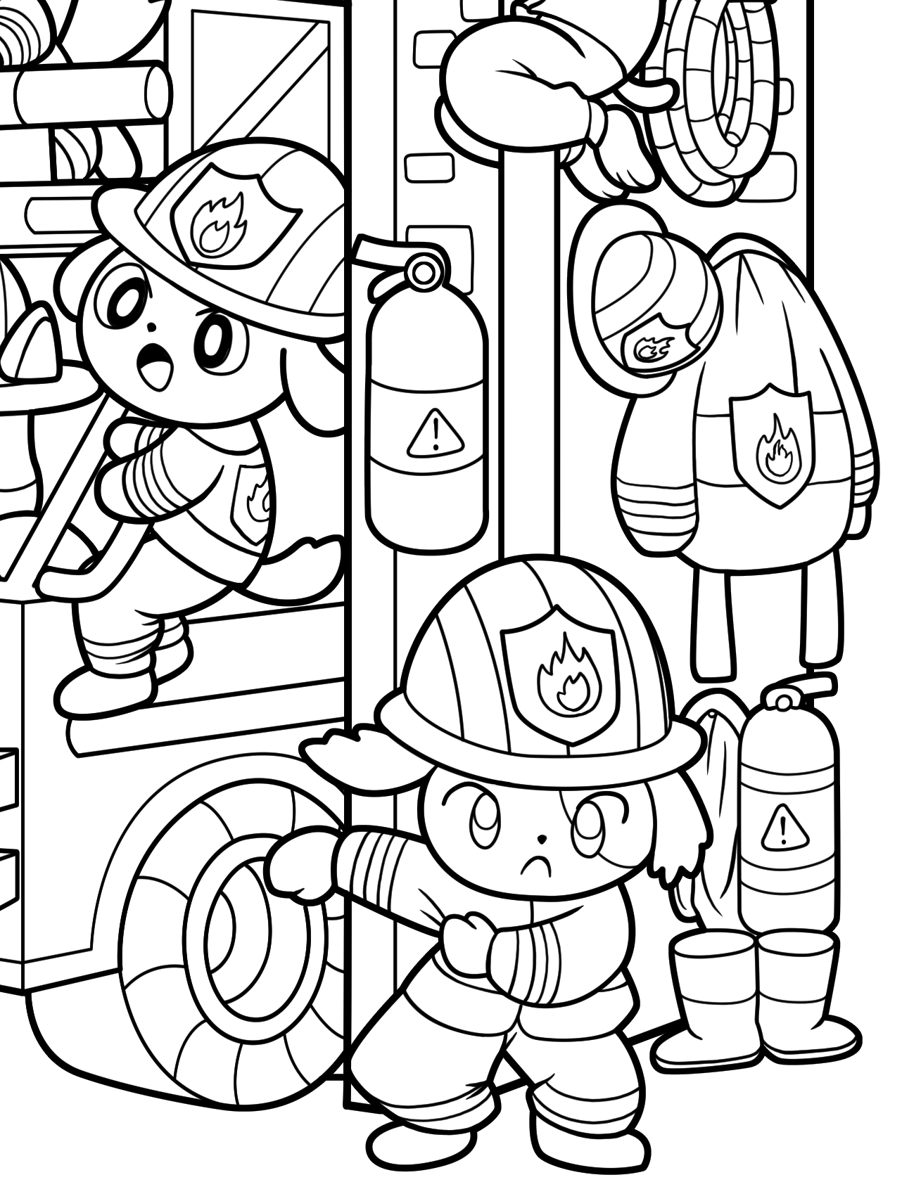 Kawaii Town – Jade Summer para colorir – Desenhos fofos para imprimir grátis