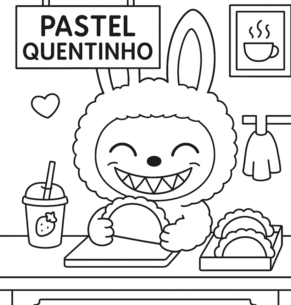 Desenho da coleção Labubu