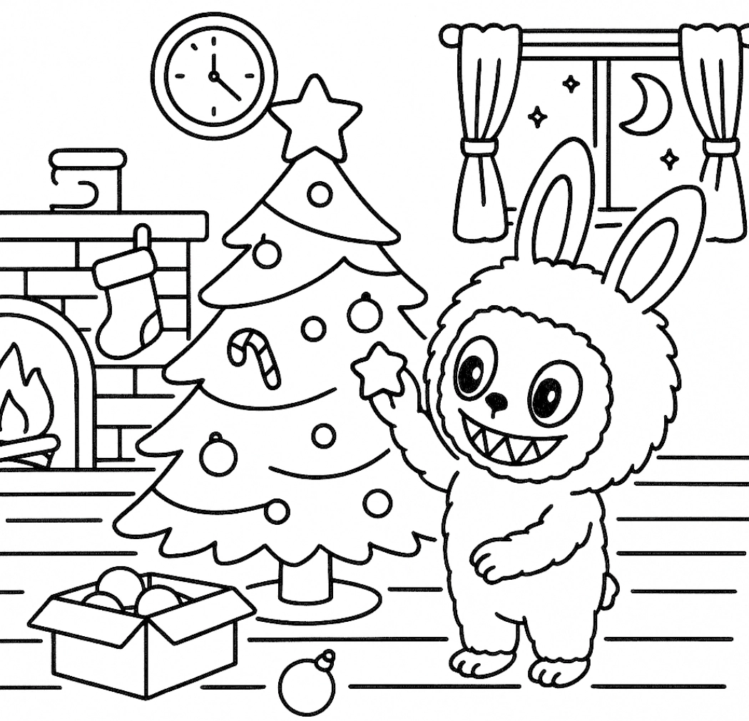 Desenho da coleção Labubu