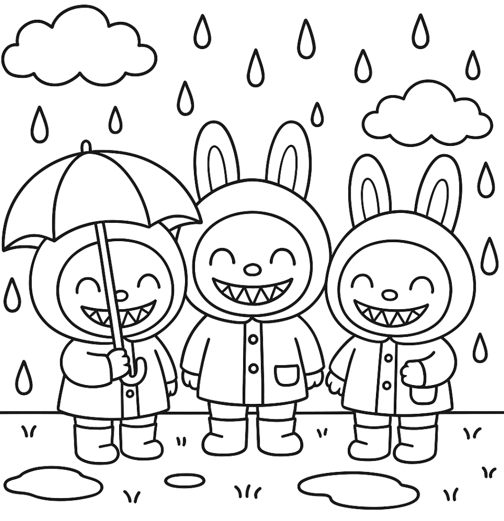 Desenho da coleção Labubu