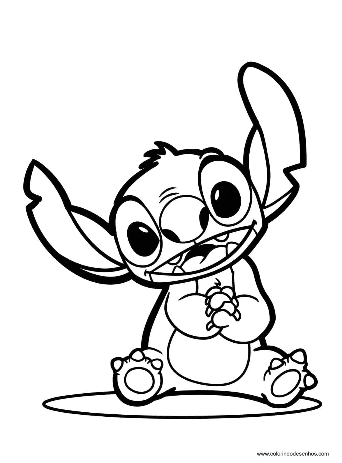Desenho da coleção Lilo e Stitch