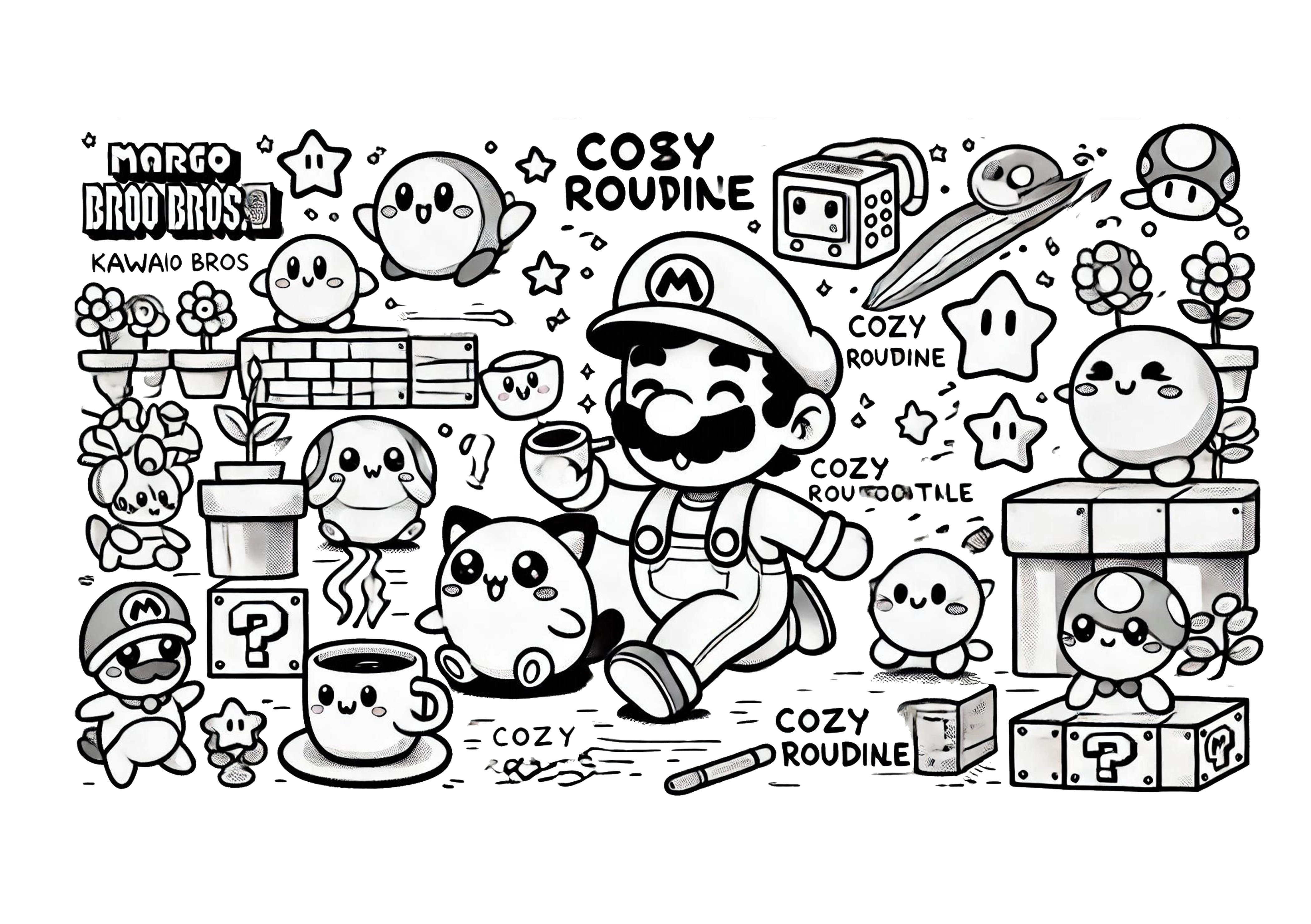 Desenho da coleção Mario Bros