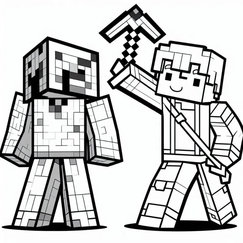 Desenho da coleção Minecraft