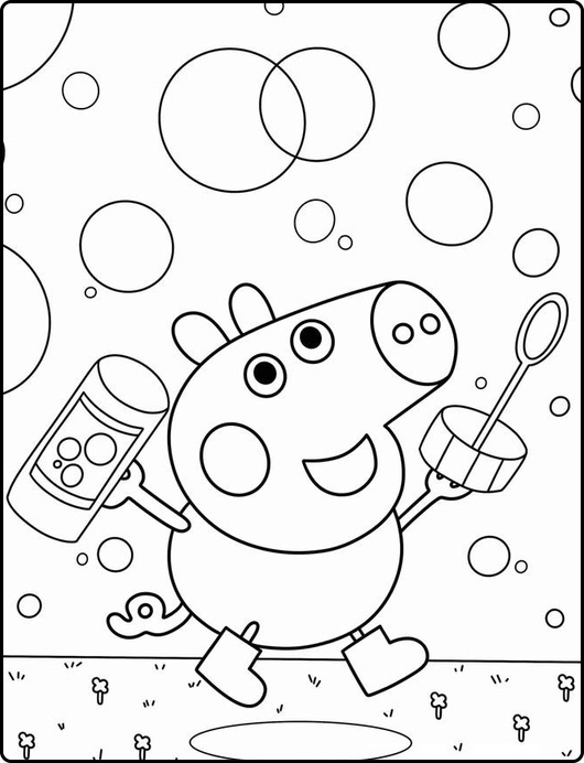 Peppa Pig para colorir – Desenhos da Peppa e família para imprimir grátis