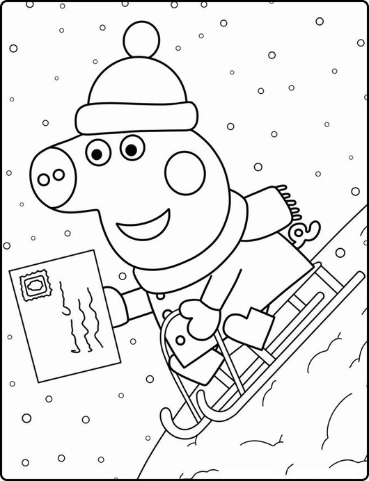 Peppa Pig para colorir – Desenhos da Peppa e família para imprimir grátis
