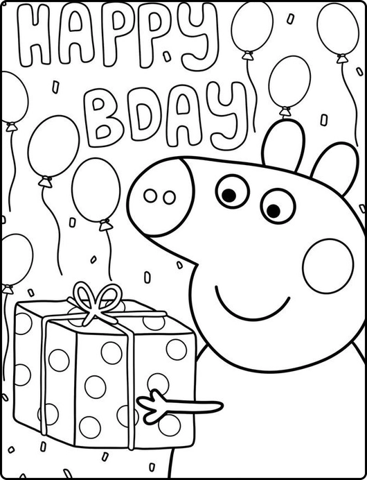 Peppa Pig para colorir – Desenhos da Peppa e família para imprimir grátis