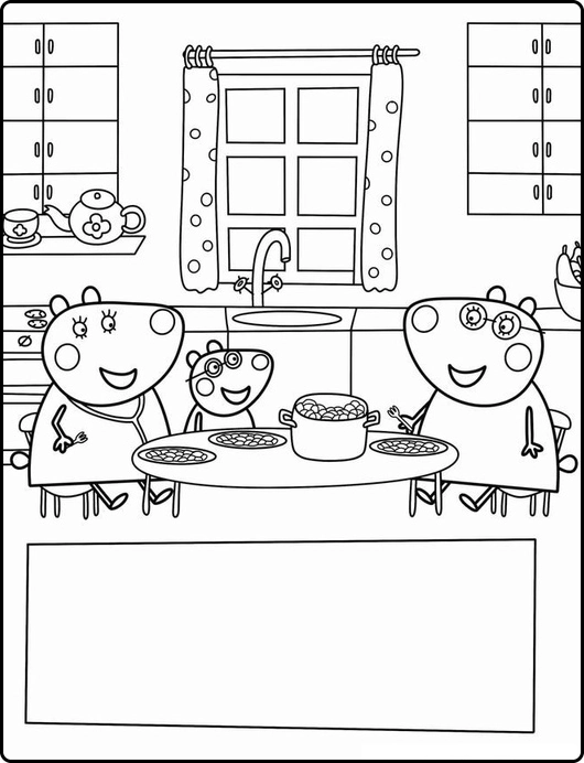 Peppa Pig para colorir – Desenhos da Peppa e família para imprimir grátis