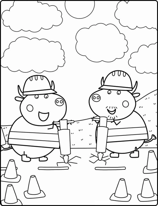 Peppa Pig para colorir – Desenhos da Peppa e família para imprimir grátis