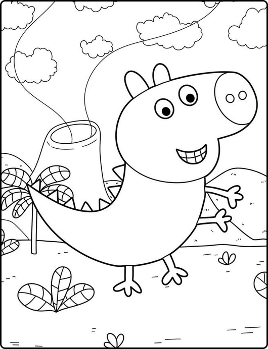 Peppa Pig para colorir – Desenhos da Peppa e família para imprimir grátis