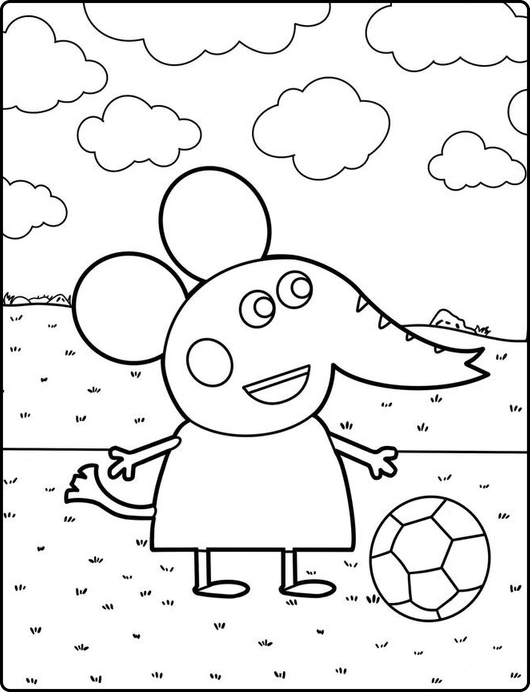 Peppa Pig para colorir – Desenhos da Peppa e família para imprimir grátis