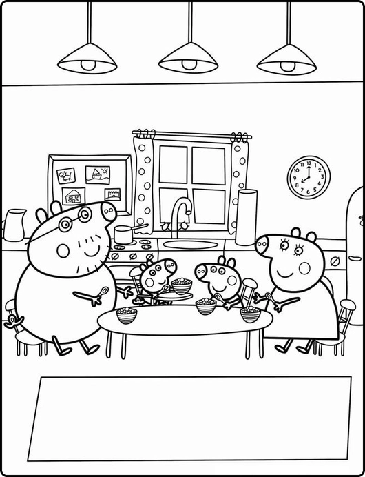 Peppa Pig para colorir – Desenhos da Peppa e família para imprimir grátis