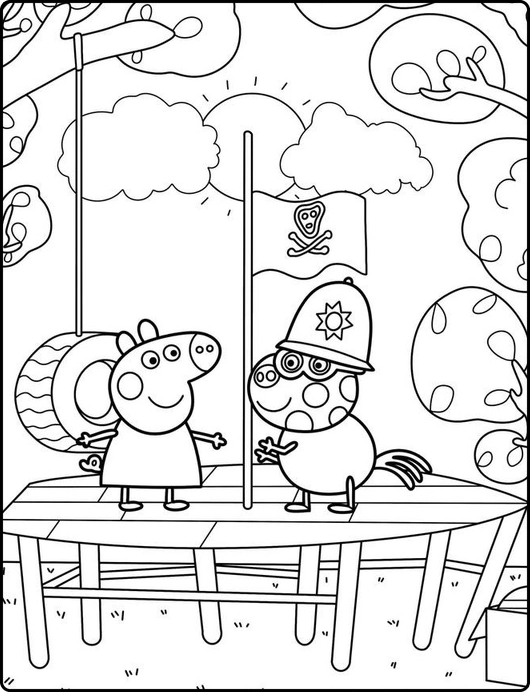 Peppa Pig para colorir – Desenhos da Peppa e família para imprimir grátis