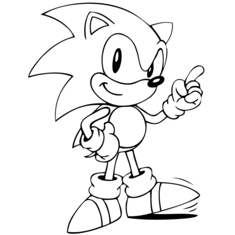 Desenho da coleção Sonic