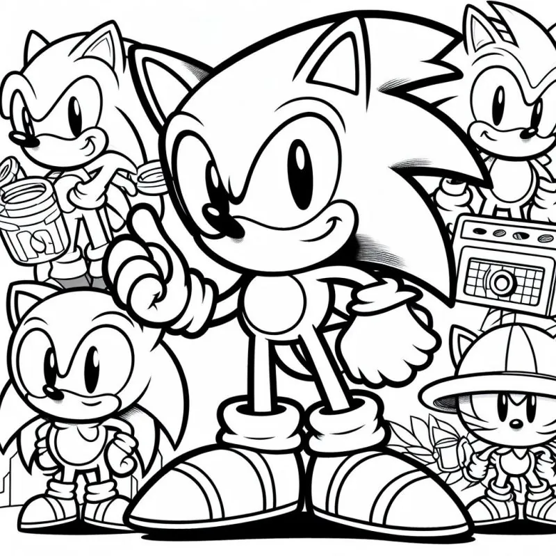 Desenho da coleção Sonic